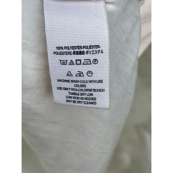 NWT Free People Blouse Top Women's M Ivory  Long Sleeves Collared - Picture 5 of 7